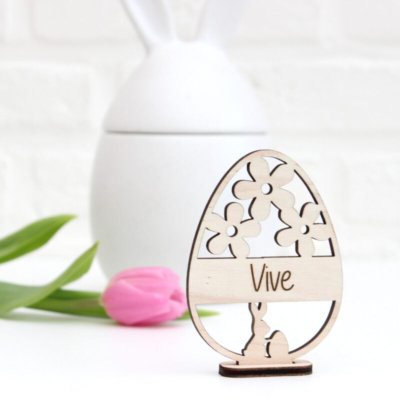 Paashanger Bloemen met konijntje