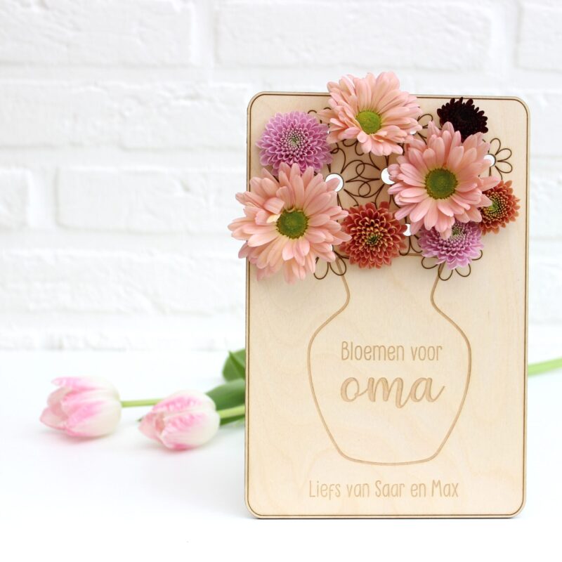 Bloemenkaart moederdag