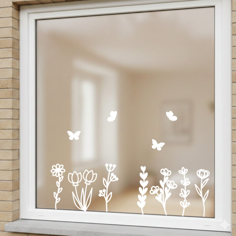 Raamstickers Lentebloemen