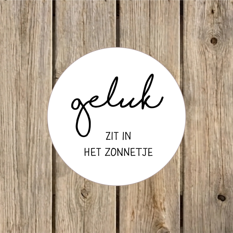 Tuincirkel geluk 20 cm wit