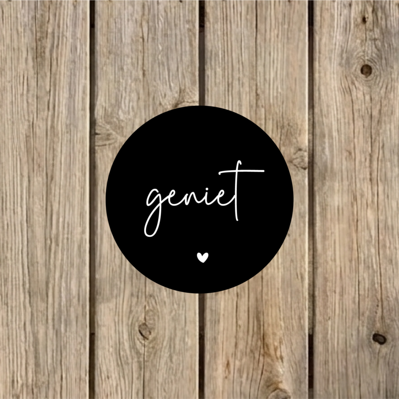 Tuincirkel Geniet 15 cm zwart