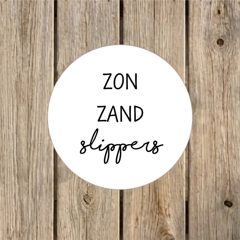 Tuincirkel slippers 20 cm wit