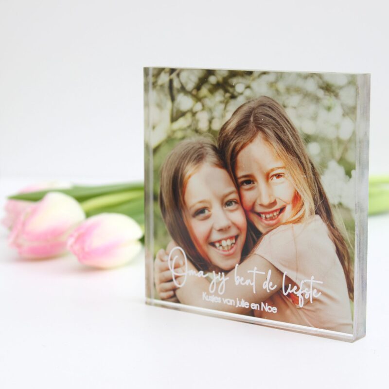 Plexiglas Fotoblok (Moederdag)