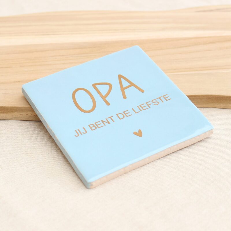 Papa/Opa, Jij bent de liefste – Tegeltje